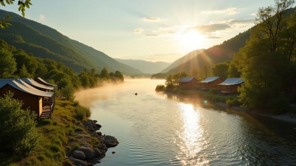 Les emplacements de camping idéaux en vallée de la Dordogne